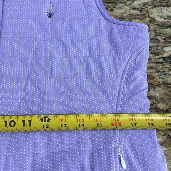 ❤️Last Chance Footjoy Purple Printed Insulated Full Zip Golf Vest Size M - Picture 6 of 7